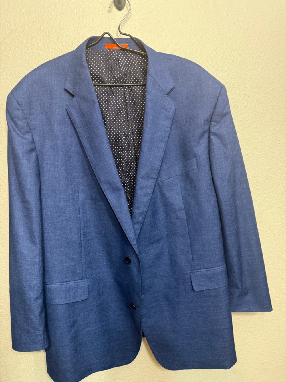TALLIA Men’s Blue Two-Button Sport Coat Blazer
